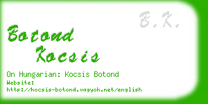 botond kocsis business card